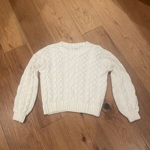 Hippie Rose Juniors' Cream Sweater